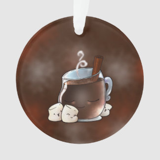 Ornamento Chocolate quente e Marshmallows de Kawaii