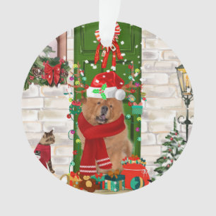 Ornamento Chow Chow Dog Natal
