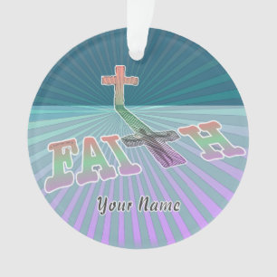 Ornamento Christian Faith Cross