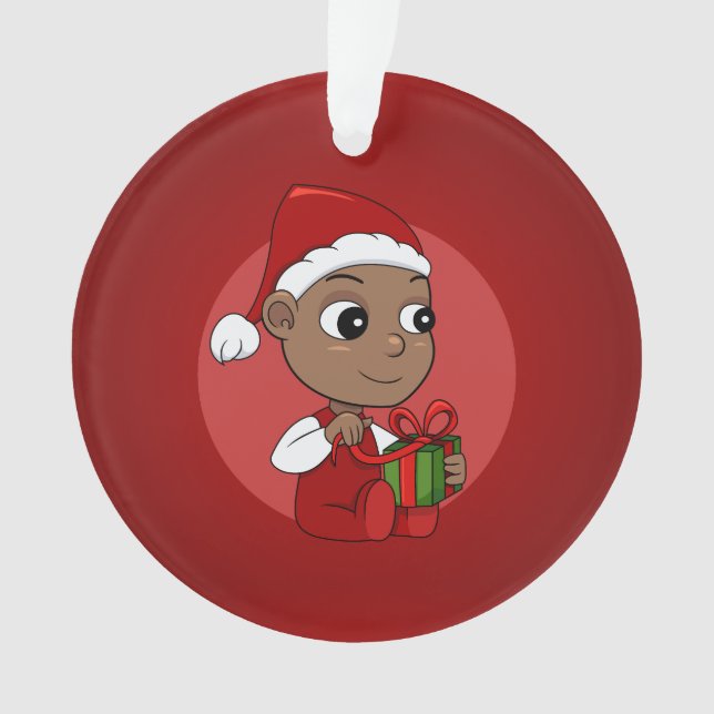 Ornamento Christmas baby cartoon ornament (Frente)