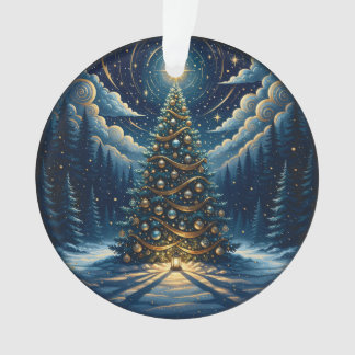Ornamento Christmas Ornament 2025 – Winter Night Tree 1