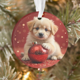 Ornamento Christmas Puppy Ornament
