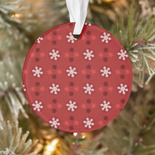 Ornamento Christmas Snowflake Art Pattern Ornament (Árvore)