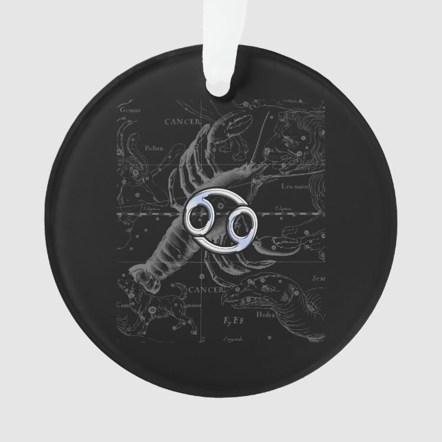 Ornamento Chrome como Cancer Sinal em Hevelius Engraando (Frente)