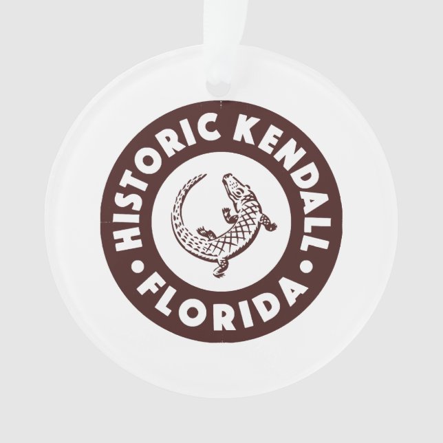 Ornamento Círculo Kendall Flórida - Marrom (Frente)