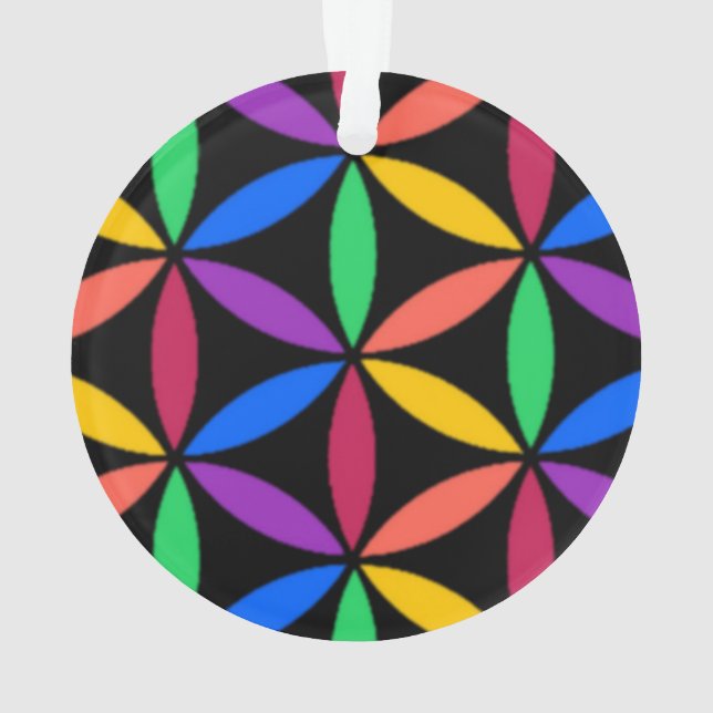 Ornamento Círculos arco-íris (Verso)