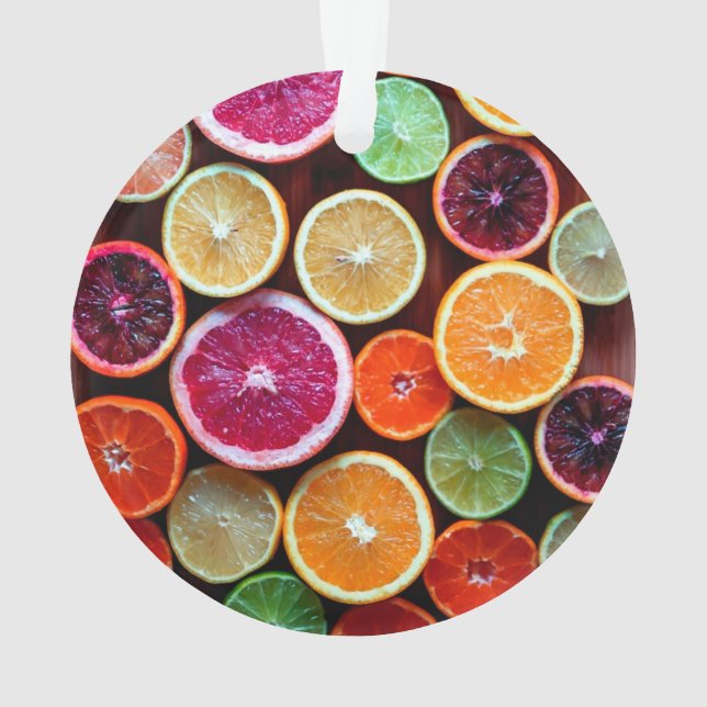Ornamento Citrus Dream Lemon Limão Orange Fruta (Verso)