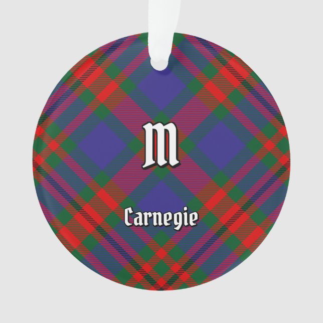 Ornamento Clan Carnegie Tartan (Frente)
