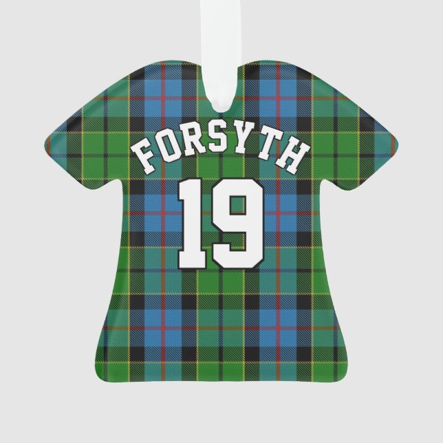 Ornamento Clan Forsyth Tartan Christmas Jersey (Verso)