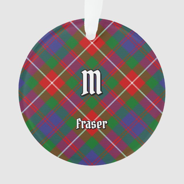 Ornamento Clan Fraser de Lovat Tartan (Frente)