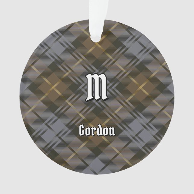 Ornamento Clan Gordon Weathered Tartan Ornament (Frente)