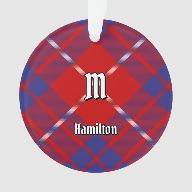 Ornamento Clan Hamilton Red Tartan Ornament (Frente)