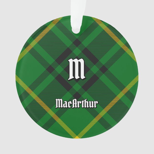 Ornamento Clan MacArthur Tartan (Frente)