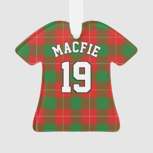 Ornamento Clan MacFie Tartan Christmas Jersey