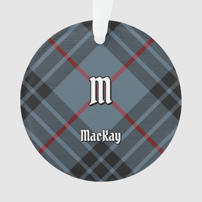 Ornamento Clan MacKay Blue Tartan (Frente)