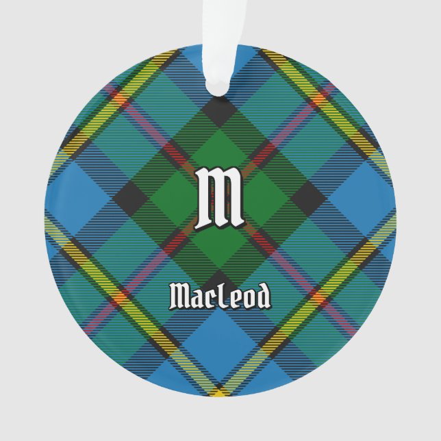 Ornamento Clan MacLeod caçando Tartan (Frente)