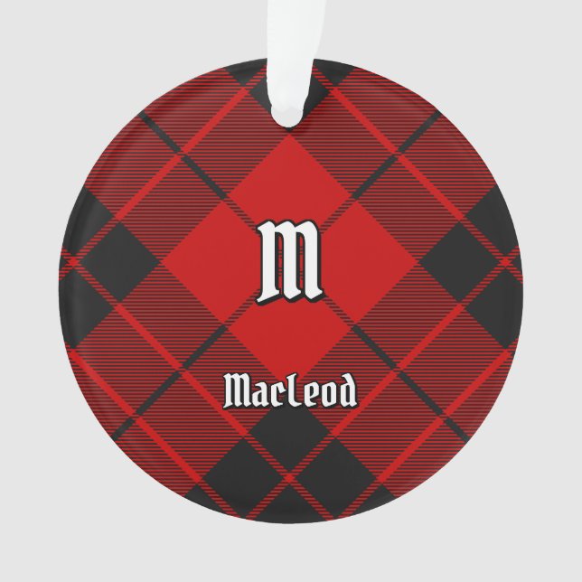 Ornamento Clan Macleod de Raasay Tartan (Frente)