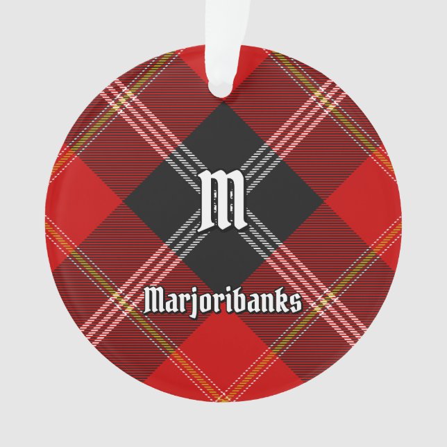 Ornamento Clan Marjoribanks Tartan (Frente)