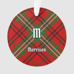Ornamento Clan Morrison Red Tartan Ornament
