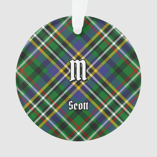 Ornamento Clan Scott Green Tartan Ornament (Frente)
