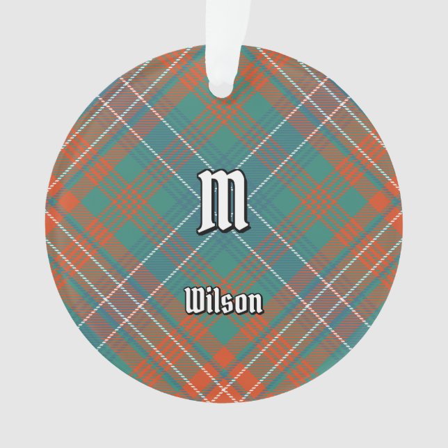 Ornamento Clan Wilson Antigo Tartan (Frente)