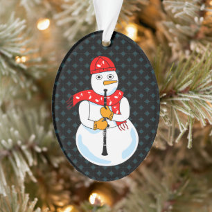 Ornamento Clarinet Snowman