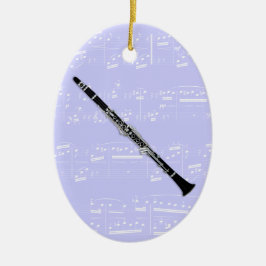 Ornamento - clarinete - escolha sua cor