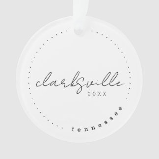 Ornamento Clarksville, Tennessee Viagem dos Estados Unidos S