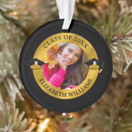 Ornamento Classe Classy de 2023 Black | Fotomia Dourada
