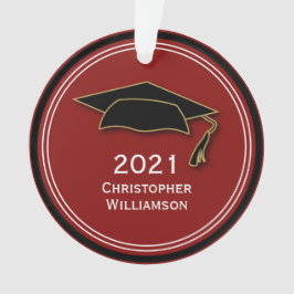 Ornamento Classe de Boné de formatura Simples Moderno de 202