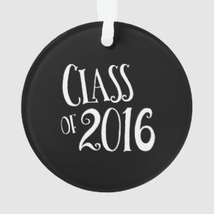 Ornamento Classe de escrita preto e branco do vintage 2016