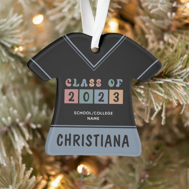 Ornamento Classe Retroativa Personalizada de Graduação 2023 (Árvore)