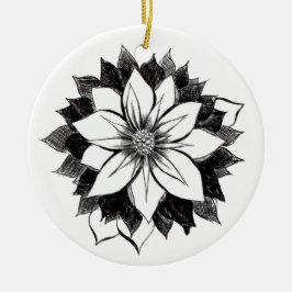 Ornamento CLÁSSICO da POINSÉTIA