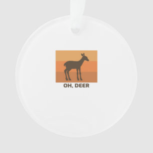 Ornamento Clássico Design Simples Oh Deer