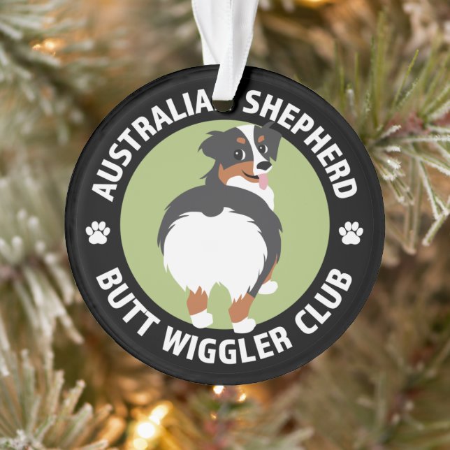 Ornamento Clube de Wiggler de Bumbum Shepherd Australiano (T (Árvore)