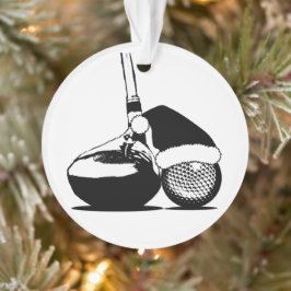 Ornamento Clube e Bola de Golfe de Natal