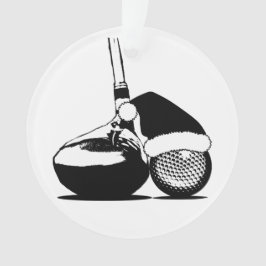 Ornamento Clube e Bola de Golfe de Natal
