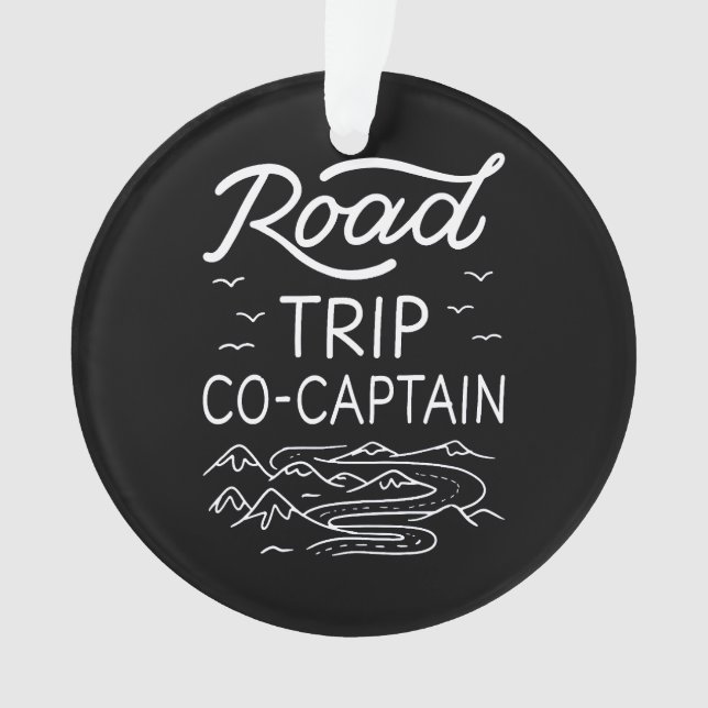 Ornamento Co-capitão de Viagem I - Navegador de RV Amor ao C (Frente)
