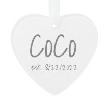 Co-Criado, Data Personalizada, acrílico