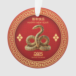 Ornamento Cobra Acrílico do Ano Novo Chinês 2025