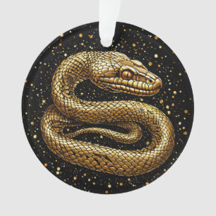 Ornamento cobra ouro