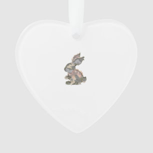 Ornamento Coelho Engraçado Crochê Patchwork Camuflagem Coelh