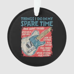 Ornamento Coisas de Guitarra que Faço no Meu Tempo Livre Div