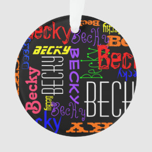 Ornamento Colagem conhecida feita sob encomenda