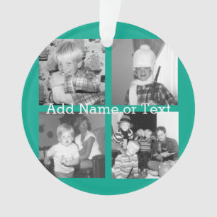 Ornamento Colagem de Fotos do Instagram com 4 imagens - esme