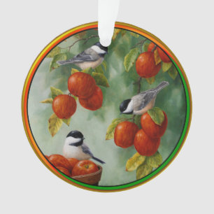 Ornamento Colheita de Maçãs de Aves