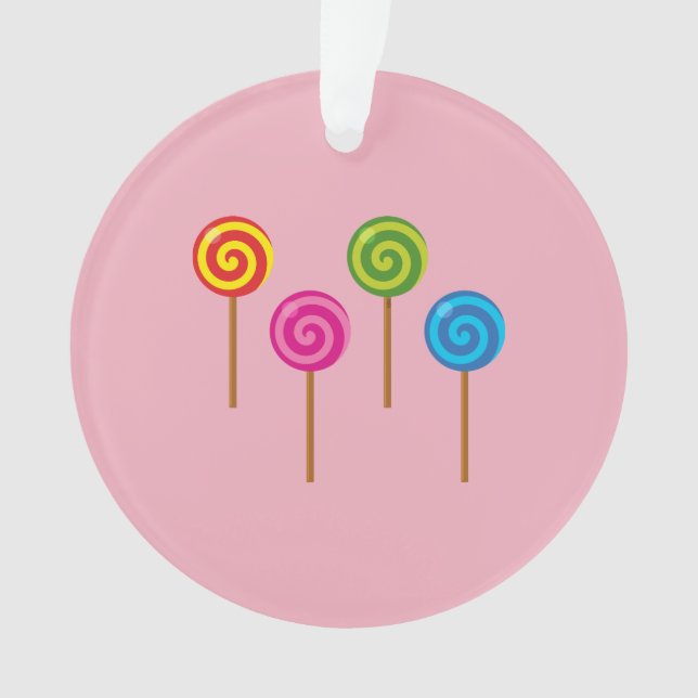 Ornamento Colírios Coloridos Espirais Assorcidos (Frente)