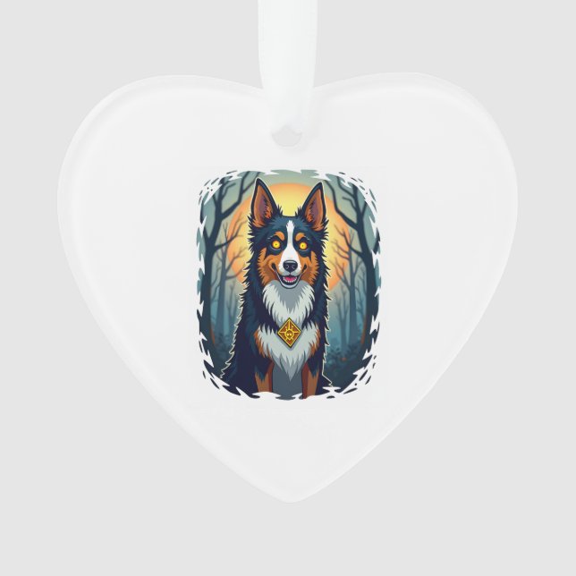 Ornamento Collie Crawl Maldito (Frente)