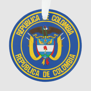 Ornamento Colômbia Round Emblem