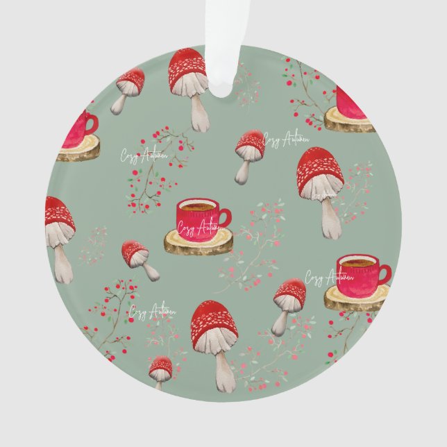 Ornamento Colorful autumn watercolor pattern (Frente)
